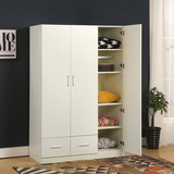 卧室实木质简易板式组合整体衣柜简约现代经济型成人多功能234门