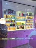新款欧式烤漆化妆品展示柜 韩式美容院面膜产品陈列柜指甲油货架