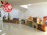 包邮专柜正品幼儿园新款防火板火车卡通造型柜儿童收纳架玩具架