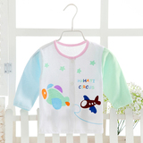 男女宝宝内衣单件上衣婴儿夏季薄款新生儿衣服宝宝睡衣长袖0-1岁3