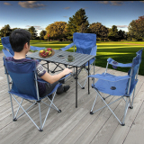 户外便携式折叠桌椅铝合金桌椅套装野营自驾游车载桌椅野外餐桌