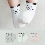 韩国全棉薄款地板袜男女卡通儿童袜纯棉婴儿宝宝防滑袜子0-2-4岁