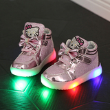 儿童闪光灯鞋2016春秋款LED男童带亮灯鞋女童闪灯运动鞋发光童鞋