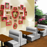 特价西餐厅桌椅 咖啡厅卡座沙发组合 奶茶甜品店卡座靠墙皮艺双人