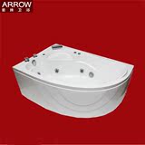 ARR0W原厂正品单裙边浴缸三角形扇形浴盆1.5米空缸五件套冲浪按摩