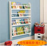 创意儿童壁挂墙上书架实木书架置物架宜家简约书柜幼儿园展示柜