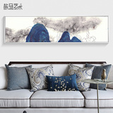 新中式抽象禅意装饰画家庭客厅卧室床头挂画沙发后的背景墙上壁画