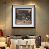 现代抽象三拼客厅卧室装饰画餐厅酒店会所挂画沙发背景墙壁画油画