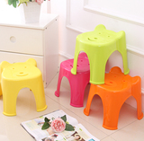 加厚儿童矮凳塑料凳子家用浴室防滑创意时尚卡通换鞋凳宝宝小板凳