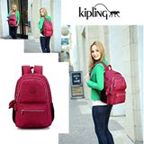 正品代购KIPLING双肩包吉普林休闲旅行包尼龙学生书包电脑包背包