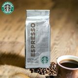 美国进口Starbucks咖啡豆 星巴克 浓缩烘焙 现磨纯黑咖啡粉 250g