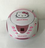 原装凯蒂猫Hello Kitty手提式CD播放机CD面包机 收音机AUX输入