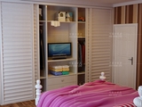 福州整体衣柜定制电视柜衣柜一体组合多功能卧室衣橱客厅实木订做