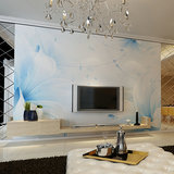 大型电视背景墙壁纸壁画无纺布3d墙纸客厅卧室温馨简约现代 花卉