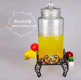 包邮 10L密封罐玻璃果汁罐果汁瓶带水龙头酿酒桶酵素桶