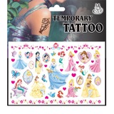 白雪公主卡通动漫防水纹身贴纸女孩儿童可爱水转印环保纹身贴画