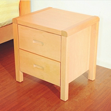 简约家具 榉木实木床头柜床边柜全实木收纳柜抽屉柜榉木小柜子