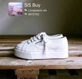 【Superga】新加坡直邮代购 意大利硫化鞋 松糕厚底帆布鞋小白鞋