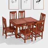 新中式红木餐桌椅组合全实木餐台刺猬紫檀餐厅家具非洲花梨木现代