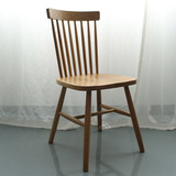 日式muji实木餐椅文艺休闲椅子设计师创意家用靠背书房椅北欧家具