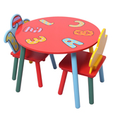 包邮特价 外贸环保无毒儿童桌椅套装 实木幼儿园写字游戏手工桌椅