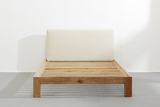 北欧极简高端实木床宜家简约现代双人床1.8/2米美式原木简易木床