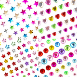 儿童钻石贴画粘贴装饰水晶亚克力汽车手机亲子玩具五角星宝石贴纸