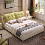 布艺床可拆洗双人床小户型现代简约家具储物气动软床皮床婚床布床