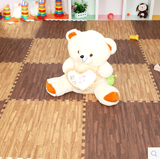 拼接地垫铺地泡沫垫木纹地板拼图塑料地毯满铺卧室垫子儿童防滑60