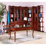 豪威美品 金丝檀木书柜自由组合简约现代纯实木书架高端办公家具