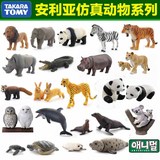 韩版正品TAKARA TOMY多美 安利亚动物海洋世界AS系列仿真可动模型