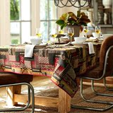 欧式咖啡色高档餐桌布艺 酒店餐厅家用圆桌方桌茶几加厚台布盖布