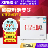 XINGX/星星 BD/BC-219E 小冰柜冷柜 家用商用 卧式单温冷冻冷藏