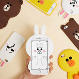 韩国line手机壳 布朗熊手机壳可爱卡通硅胶iphone6plus保护壳包邮