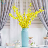 陌上花蓝色罗马条纹简约现代美式陶瓷花瓶客厅样板间餐厅装饰摆件