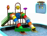 儿童水上滑梯娱乐设备 幼儿园室内外大型玩具批发 游泳池水上乐园
