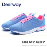 deerway女鞋运动休闲跑步鞋2016新款包邮网面透气轻便学生旅游鞋