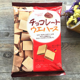 日本进口零食品 三浦 巧克力酥口威化饼干 可可威化 75g 3276