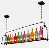 复古工业风酒瓶玻璃吊灯创意个性餐厅酒吧咖啡厅吧台装饰酒瓶吊灯