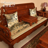 新中式红木实木家具沙发垫靠垫高档海绵沙发坐垫飘窗罗汉床垫定做