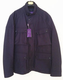 现货意大利Ralph Lauren Purple Label藏蓝色RL紫标猎装防水夹克