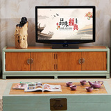 香樟木简约储物柜1.8米电视机柜全实木古典地柜新中式仿古矮柜