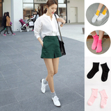 袜子女中筒袜纯棉堆堆袜韩国潮流女人时尚原宿学生学院风纯色女袜