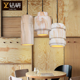 北欧陶瓷单头吊灯搭配现代咖啡厅吧台创意仿大理石纹艺术灯具空间