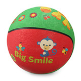 费雪皮球儿童拍拍球婴幼儿园专用橡胶皮球宝宝加厚充气小皮球玩具