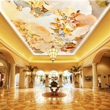 大型壁画 酒店欧式油画别墅客厅电视背景墙纸壁纸人物天花吊顶