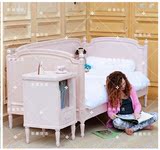美式乡村沙发床 复古做旧儿童床 汉斯系列儿童家具定制