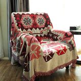 外贸加厚复古沙发巾沙发毯民族风沙发套纯棉沙发罩布艺盖毯地毯