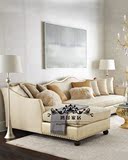 美式欧式地中海皮布结合转角沙发 新古典现代简约典雅客厅沙发