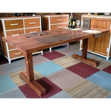 美式实木餐桌西餐咖啡厅复古简约洽谈桌子家用长方形吃饭桌椅组合